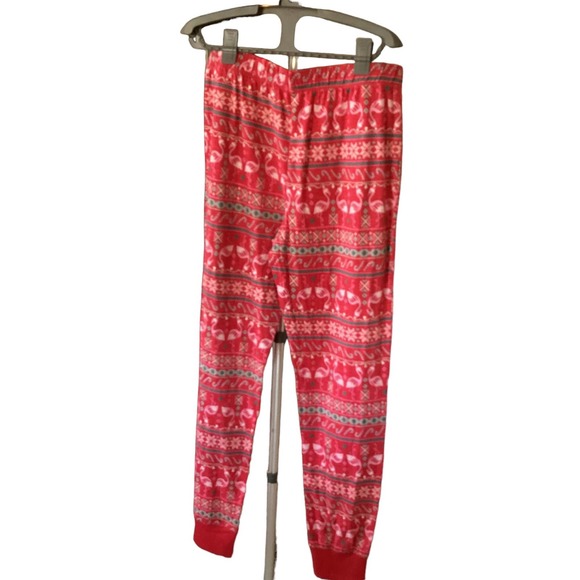 Jaclyn Intimates Have a Flamazing Christmas 2 Piece Pajama Set Size M NWT - Picture 2 of 6